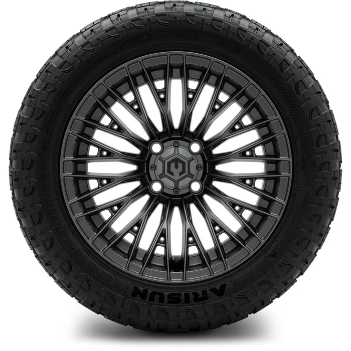 MODZ 14" Reaper Titanium Gunmetal Wheels & Off-Road Tires Combo