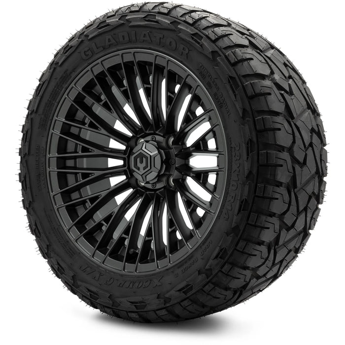 MODZ 14" Reaper Titanium Gunmetal Wheels & Off-Road Tires Combo
