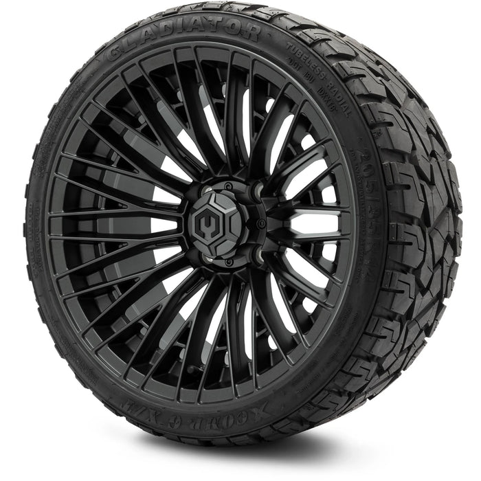 MODZ 14" Reaper Titanium Gunmetal Wheels & Off-Road Tires Combo