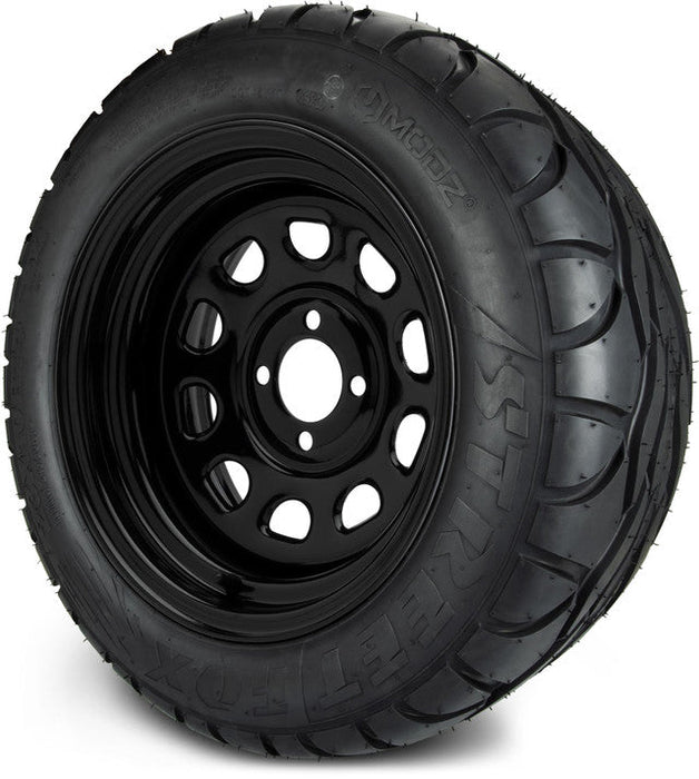 MODZ 14' Steel D Window Glossy Black - Tire and Wheel Combo