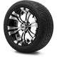 MODZ 15' Vampire Machined Black Wheels & Street Tires Combo