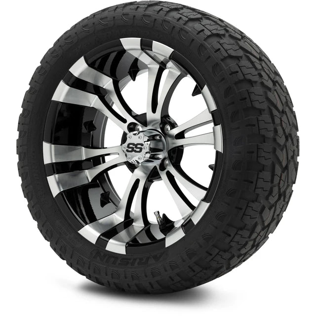MODZ 15" Vampire Machined Black Wheels & Off-Road Tires Combo