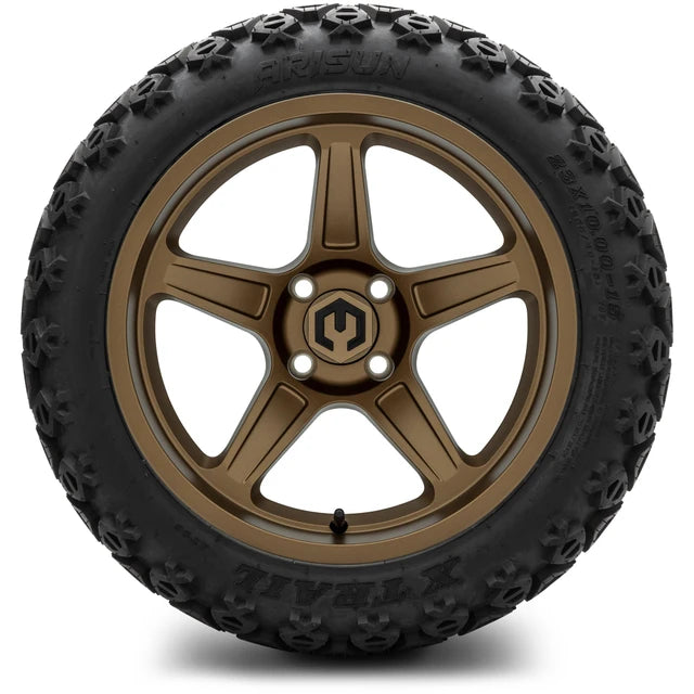 MODZ 15" Drift Matte Bronze Wheels & Off-Road Tires Combo