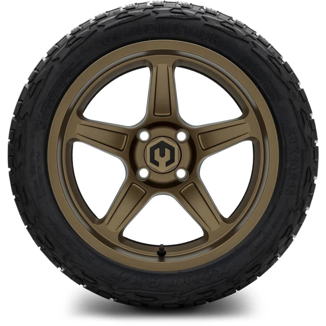 MODZ 15" Drift Matte Bronze Wheels & Off-Road Tires Combo
