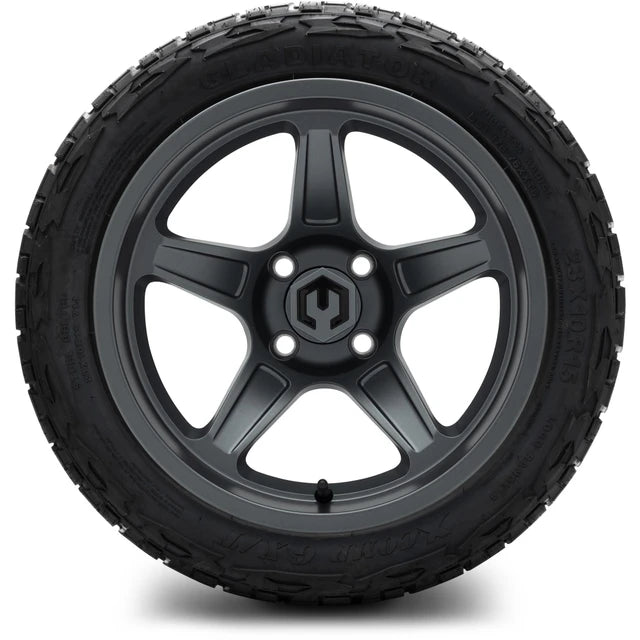 MODZ 15" Drift Gunmetal Wheels & Off-Road Tires Combo