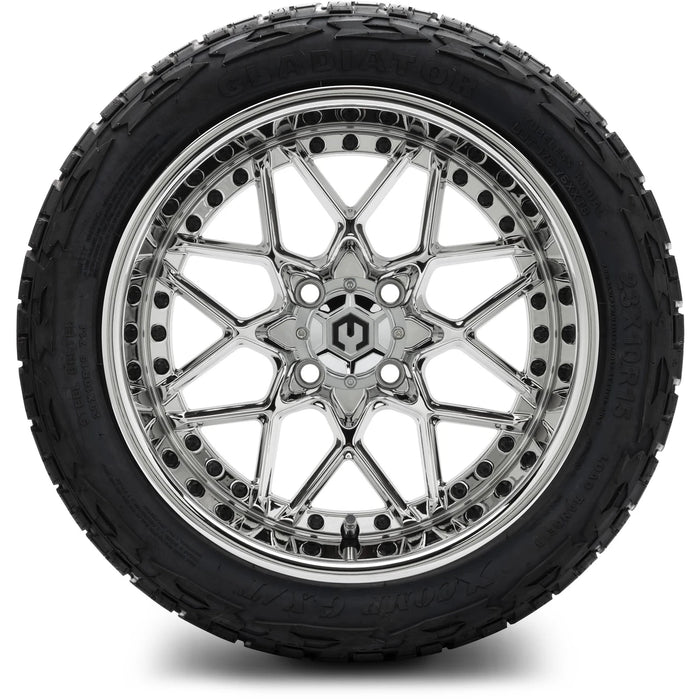 MODZ 15" Formula Chrome Wheels & Off-Road Tires Combo