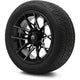 MODZ 15" Chaos Glossy Black with Ball Mill Wheels & Street Tires Combo