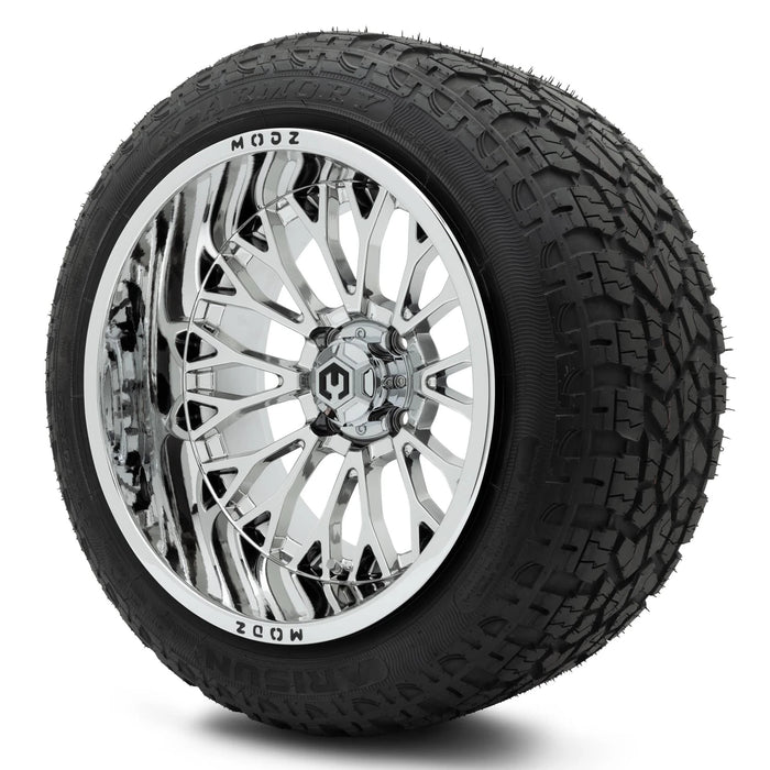 MODZ 15x10" Convict Chrome Wheels & Off-Road Tires Combo
