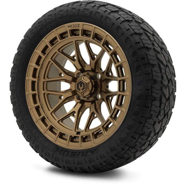 MODZ 15" Torrent Matte Bronze Wheels & Off-Road Tires Combo