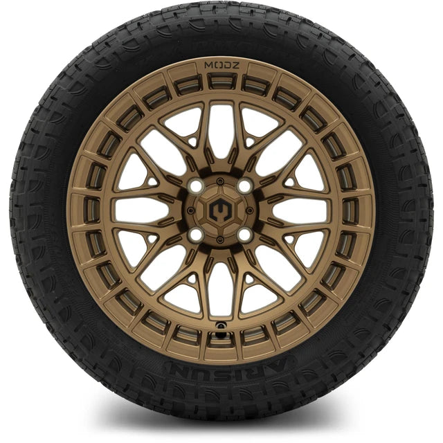 MODZ 15" Torrent Matte Bronze Wheels & Off-Road Tires Combo