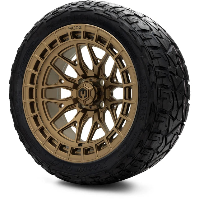 MODZ 15" Torrent Matte Bronze Wheels & Off-Road Tires Combo