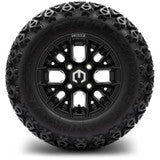 MODZ® 10" Matrix Glossy Black Wheels & Off-Road Tires Combo
