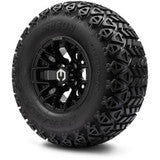 MODZ® 10" Matrix Glossy Black Wheels & Off-Road Tires Combo