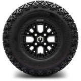 MODZ® 10" Matrix Glossy Black Wheels & Off-Road Tires Combo