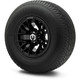MODZ® 10" Matrix Glossy Black Wheels & Street Tires Combo