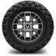 MODZ® 10" Matrix Machined Black Wheels & Off-Road Tires Combo