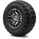 MODZ® 10" Matrix Machined Black Wheels & Off-Road Tires Combo