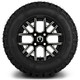 MODZ® 12" Matrix Glossy Black with Ball Mill Wheels & Off-Road Tires Combo
