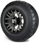 MODZ® 12" Matrix Glossy Black with Ball Mill Wheels & Off-Road Tires Combo