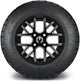 MODZ 12" Matrix Glossy Black with Ball Mill Wheels & Street Tires Combo