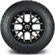 MODZ® 12" Matrix Glossy Black with Ball Mill Wheels & Off-Road Tires Combo