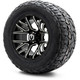 MODZ® 12" Matrix Glossy Black with Ball Mill Wheels & Off-Road Tires Combo