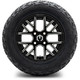 MODZ® 12" Matrix Glossy Black with Ball Mill Wheels & Off-Road Tires Combo