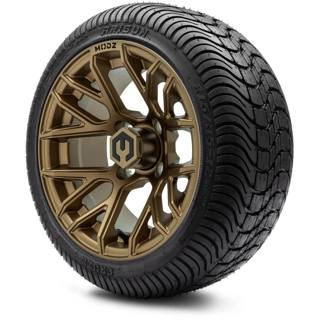 MODZ 12" Matrix Matte Bronze Wheels & Street Tires Combo