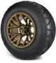 MODZ 12" Matrix Matte Bronze Wheels & Street Tires Combo