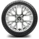 MODZ 12" Matrix Chrome Wheels & Street Tires Combo