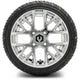 MODZ 12" Matrix Chrome Wheels & Street Tires Combo