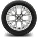 MODZ 12" Matrix Chrome Wheels & Street Tires Combo