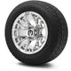 MODZ 12" Matrix Chrome Wheels & Street Tires Combo