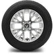 MODZ 12" Matrix Chrome Wheels & Street Tires Combo