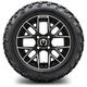 MODZ® 12" Matrix Machined Matte Black Wheels & Off-Road Tires Combo