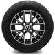 MODZ® 12" Matrix Machined Matte Black Wheels & Off-Road Tires Combo