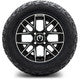 MODZ® 12" Matrix Machined Matte Black Wheels & Off-Road Tires Combo