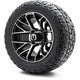 MODZ® 12" Matrix Machined Matte Black Wheels & Off-Road Tires Combo