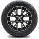 MODZ® 12" Matrix Machined Matte Black Wheels & Off-Road Tires Combo