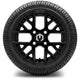 MODZ 12" Matrix Matte Black Wheels & Street Tires Combo