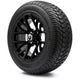 MODZ 12" Matrix Matte Black Wheels & Street Tires Combo