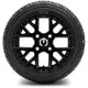 MODZ 12" Matrix Matte Black Wheels & Street Tires Combo