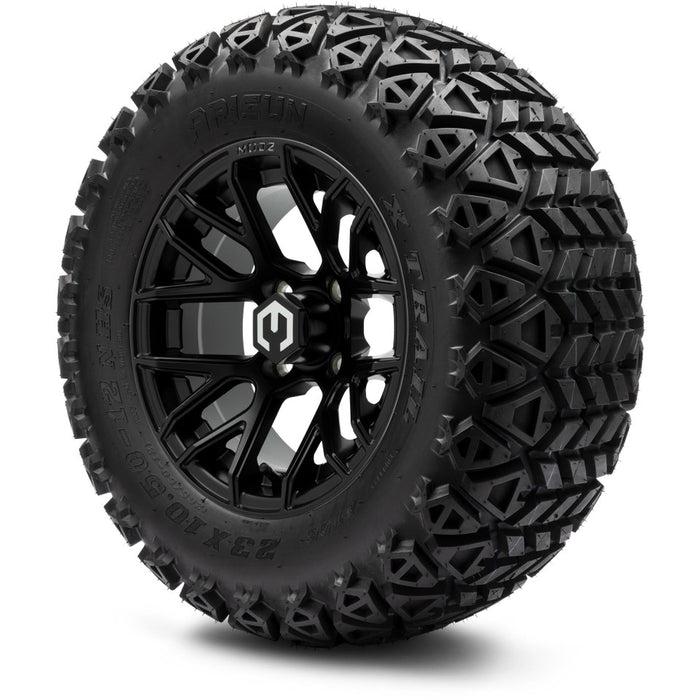 MODZ® 12" Matrix Matte Black Wheels & Off-Road Tires Combo