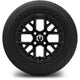 MODZ 12" Matrix Matte Black Wheels & Street Tires Combo