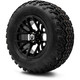 MODZ® 12" Matrix Matte Black Wheels & Off-Road Tires Combo