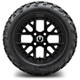 MODZ® 12" Matrix Matte Black Wheels & Off-Road Tires Combo
