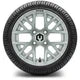 MODZ 12" Matrix Silver Wheels & Street Tires Combo