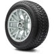 MODZ 12" Matrix Silver Wheels & Street Tires Combo