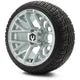 MODZ 12" Matrix Silver Wheels & Street Tires Combo