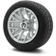 MODZ 12" Matrix Silver Wheels & Street Tires Combo